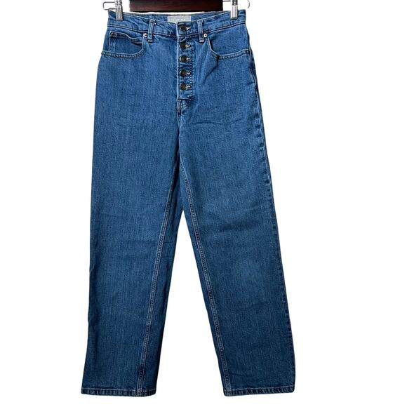 Everlane Denim - Everlane Jeans Women's 26 Regular Blue The Way High Organic Cotton Button Fly